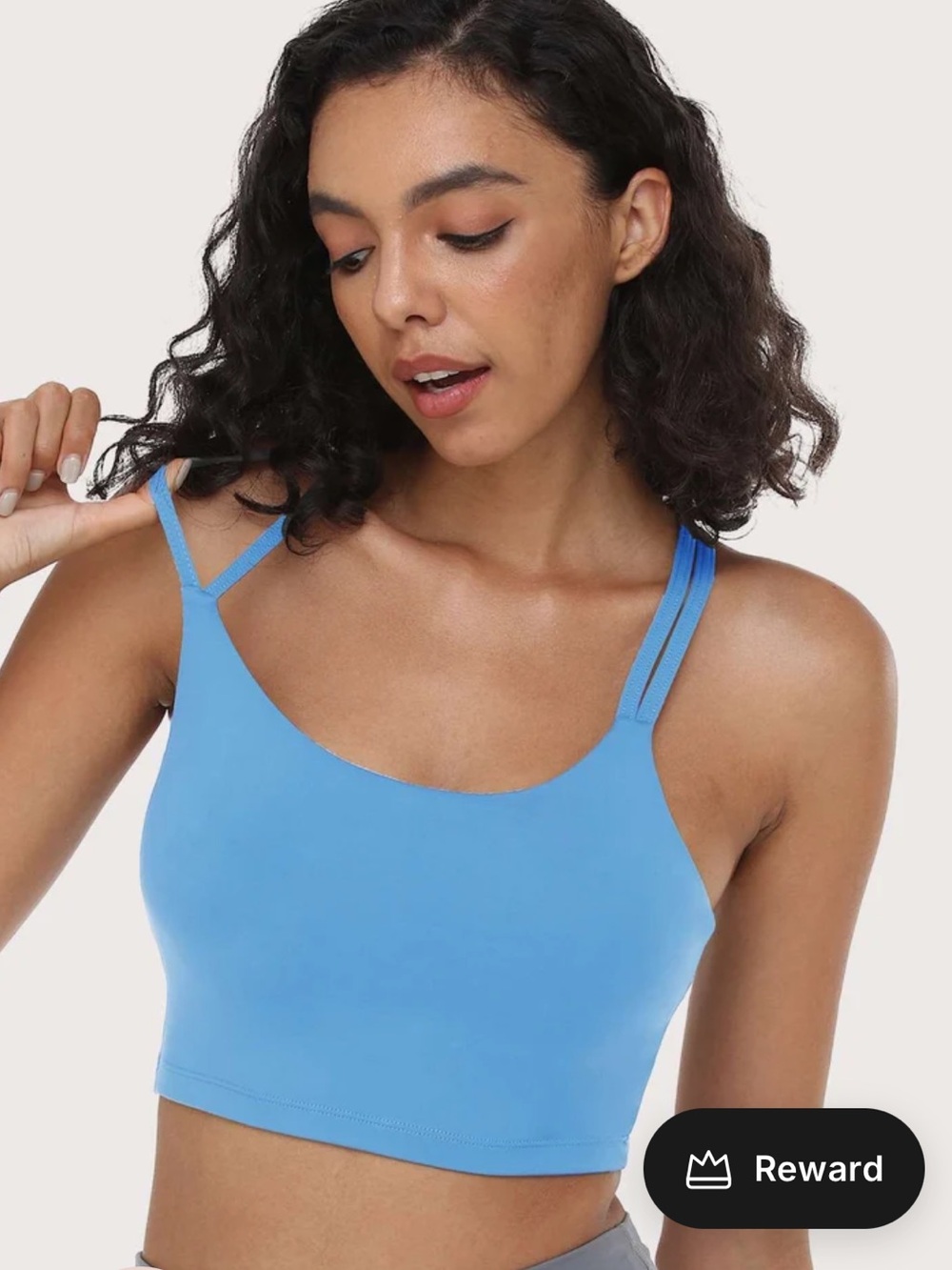 HSIA Wireless Low-Impact Crisscross Padded Sports Singlet Sports Bra